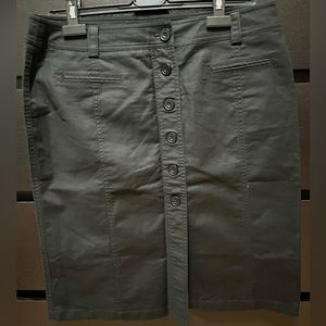 Button-Up Pencil Skirt